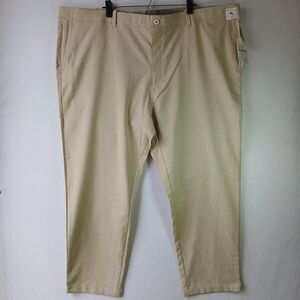 NEW Tommy Bahama Pants On Par Solid Performance Khaki Sands 50x30 Chino #767